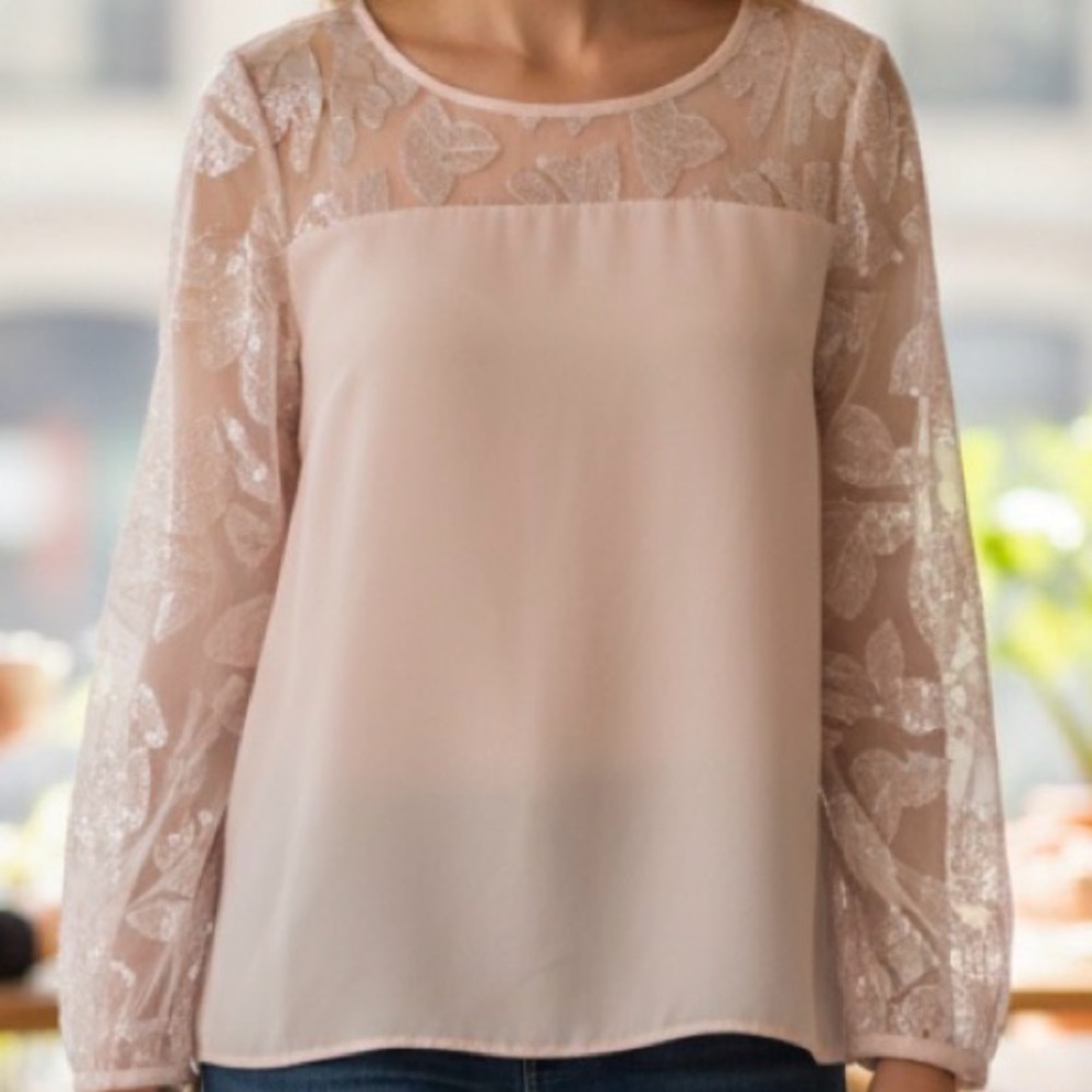 Mexx Embroidered and Sequinned Pull Over Top